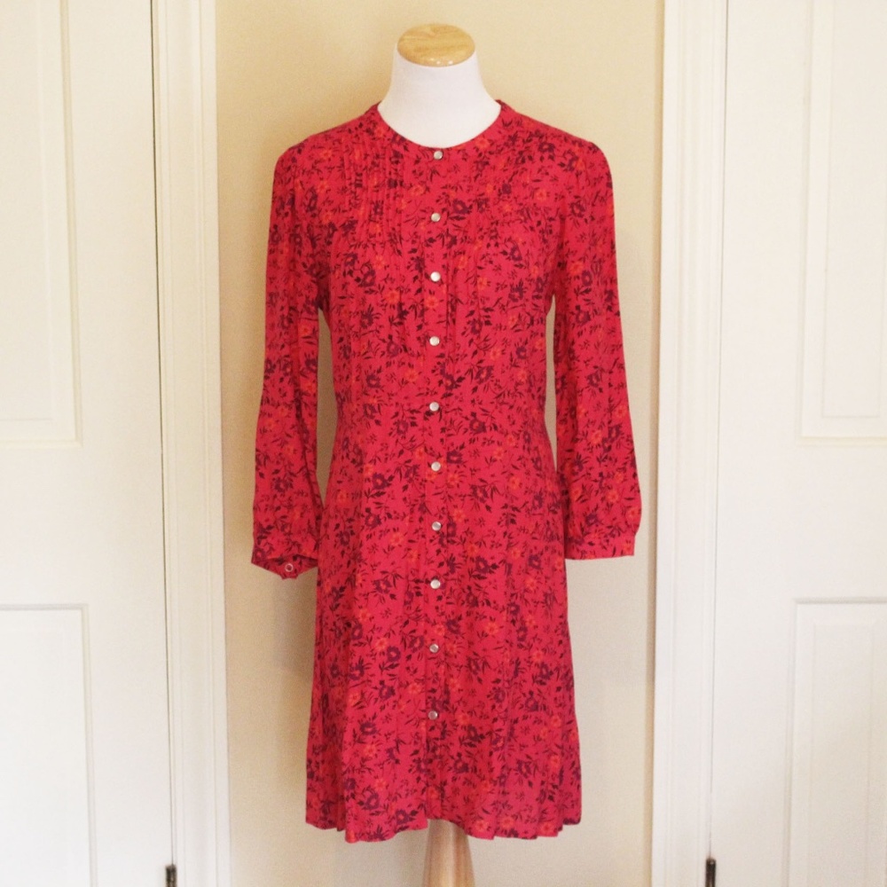 Pink Button Front GAP Dress